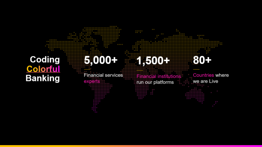 Sopra Banking Software's key numbers about its presence worldwide. 
