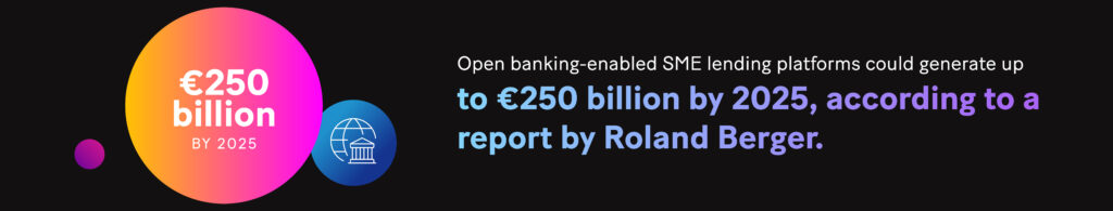 Image: Open banking-enabled SME lending platforms could generate up to €250 billion by 2025, according to a report by Roland Berger.